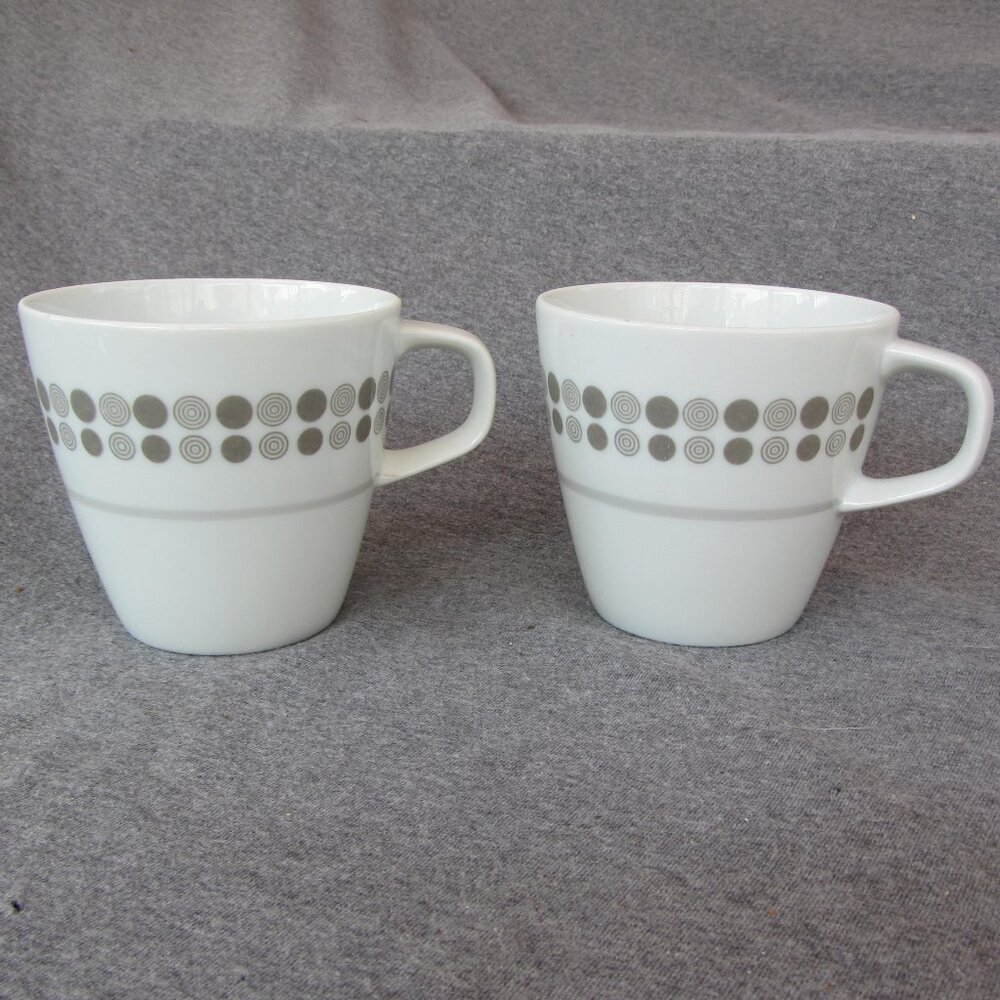 10 oz elite narumi japan teacup fine china domino pattern vintage (w3354)